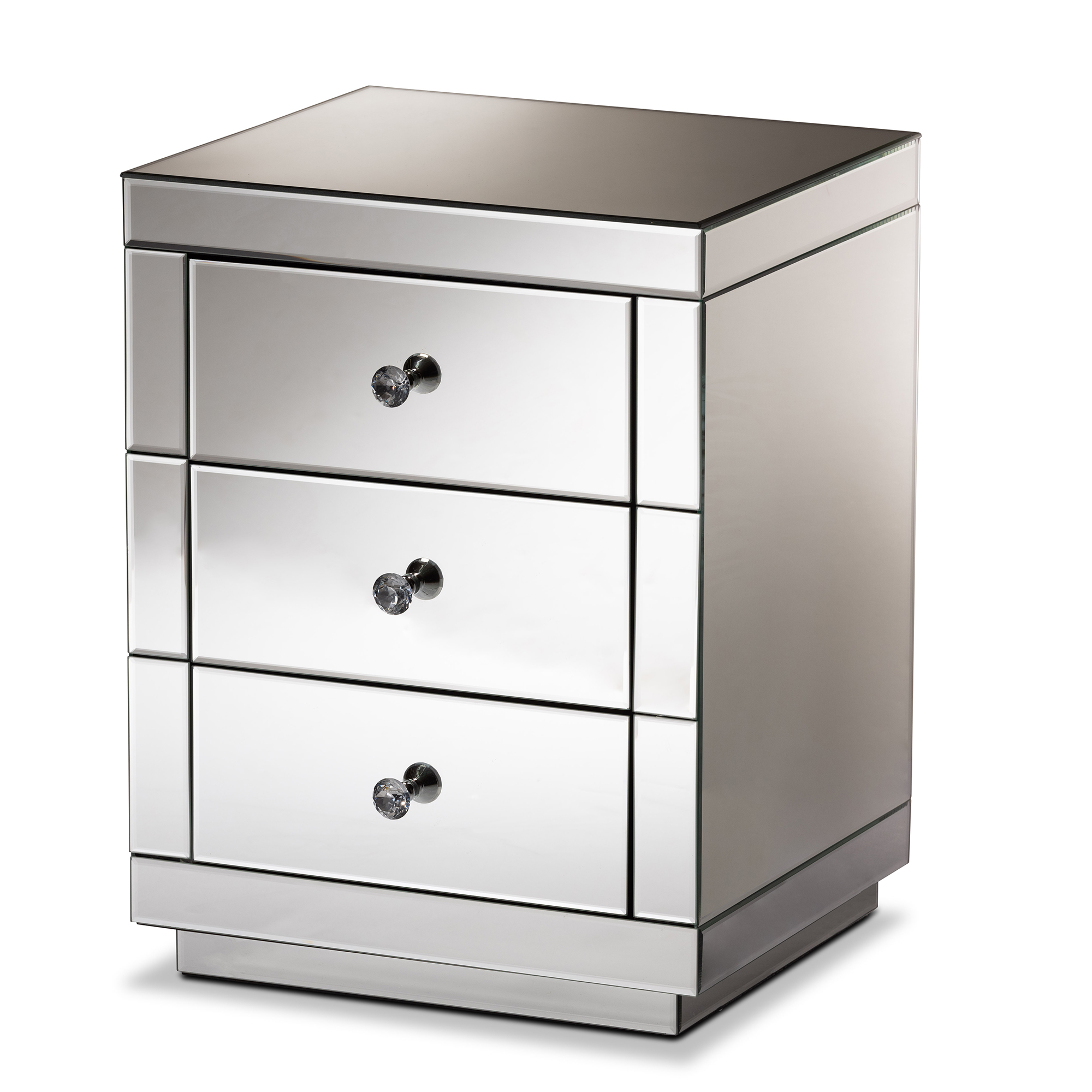 baxton studio 3 drawer nightstand