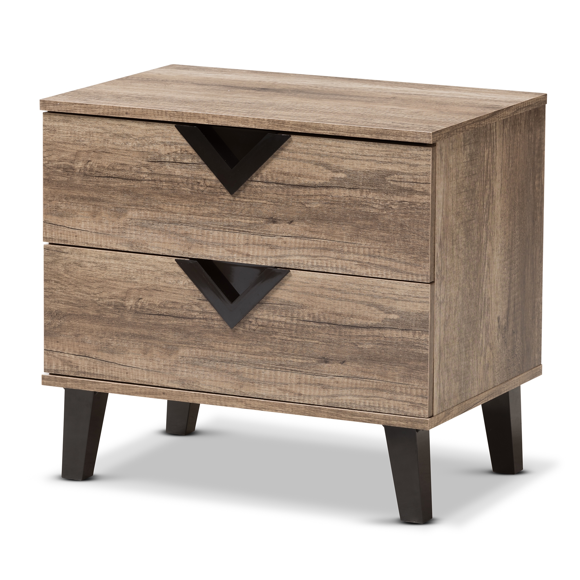 light colored wood nightstands