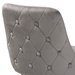 Baxton Studio Giada Contemporary Glam and Luxe Grey Velvet Fabric and Dark Brown Finished Wood 2-Piece Bar Stool Set - BSOWI-12380-Grey Velvet-BS