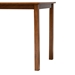 Baxton Studio Eveline Modern Walnut Brown Finished Wood 43-Inch Dining Table - BSORH7006-Walnut Brown-DT
