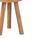 bali & pari Terah Mid-Century Modern Natural Brown Teak Wood Ottoman Footstool - BSOSolo-Natural-Stool