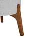 Baxton Studio Elkie Japandi Light Grey Boucle Fabric and Walnut Brown Finished Wood Ottoman Footstool - BSOBBT5474-Maya-Sky Grey/Walnut-Foot Stool