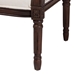 bali & pari Garridan Traditional French Beige Fabric and Dark Brown Finished Wood Accent Chair - BSOSEA672-Dark wood-NAT03/White-F00