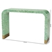 Baxton Studio Didrika Modern Bohemian Seafoam Green Mother of Pearl Console Table - BSOF232-FT36-Wooden-Console Table