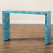 Baxton Studio Veruca Modern Bohemian Blue Mother of Pearl Console Table - BSOF232-FT55-Wooden-Console Table