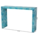 Baxton Studio Veruca Modern Bohemian Blue Mother of Pearl Console Table - BSOF232-FT55-Wooden-Console Table