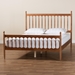 Baxton Studio Deance Retro-Modern Walnut Brown Finished Wood Queen Size Platform Bed - BSOMG0206-Walnut-Queen