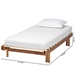 Baxton Studio Bolivia Mid-Century Modern Walnut Brown Wood Expandable Twin to King Bed Frame - BSOMG0036-2-Walnut-Extension Bed