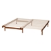 Baxton Studio Bolivia Mid-Century Modern Walnut Brown Wood Expandable Twin to King Bed Frame - BSOMG0036-2-Walnut-Extension Bed