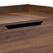 Baxton Studio Mariam Modern and Contemporary Walnut Brown Finished Wood Cat Litter Box Cover House - BSOSECHC150140WI-Walnut-Cat House