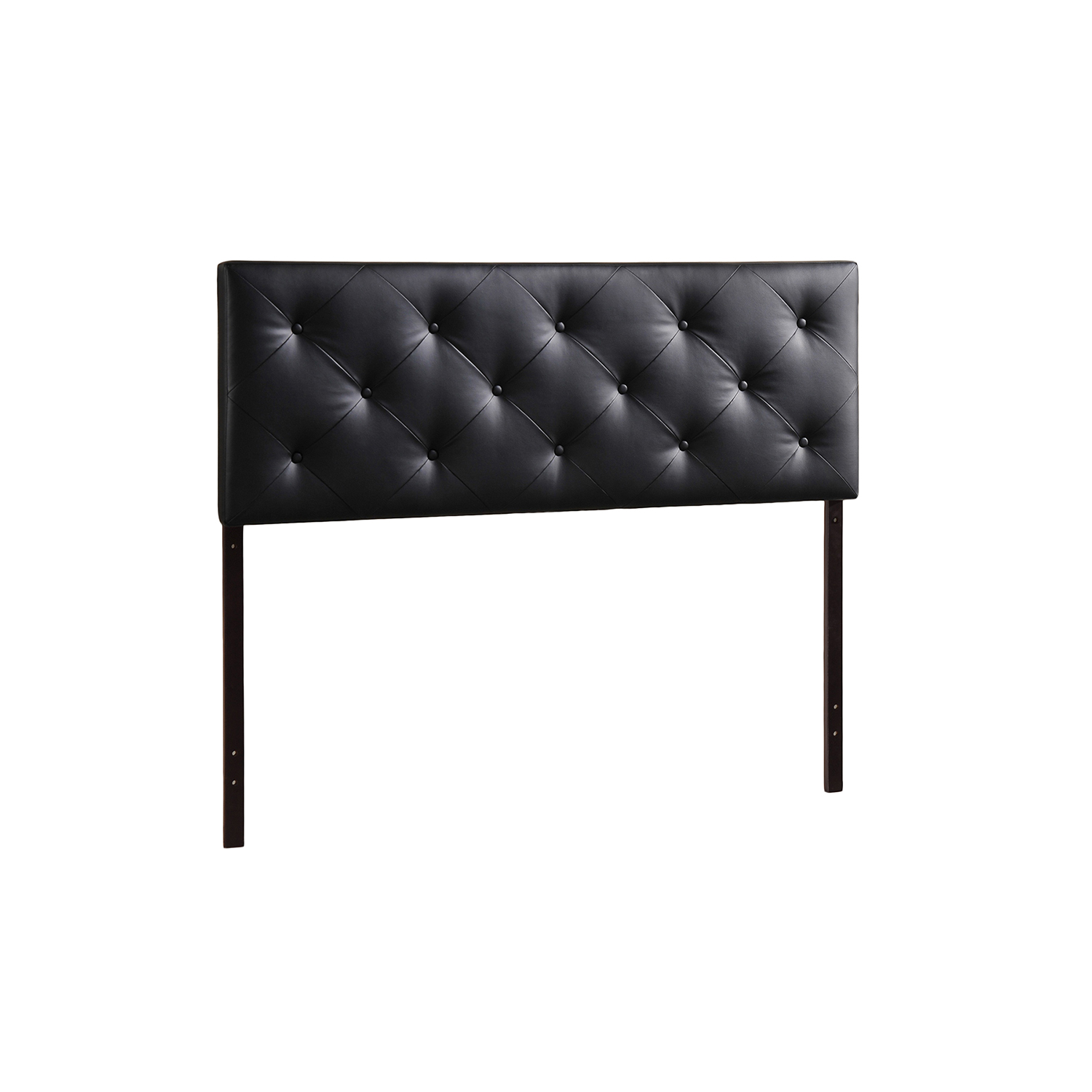 Baxton Studio Bedford Black Full Sized Headboard Affordable modern furniture in Chicago, Bedford Black Full Sized Headboard, Bedroom Furniture Chicago