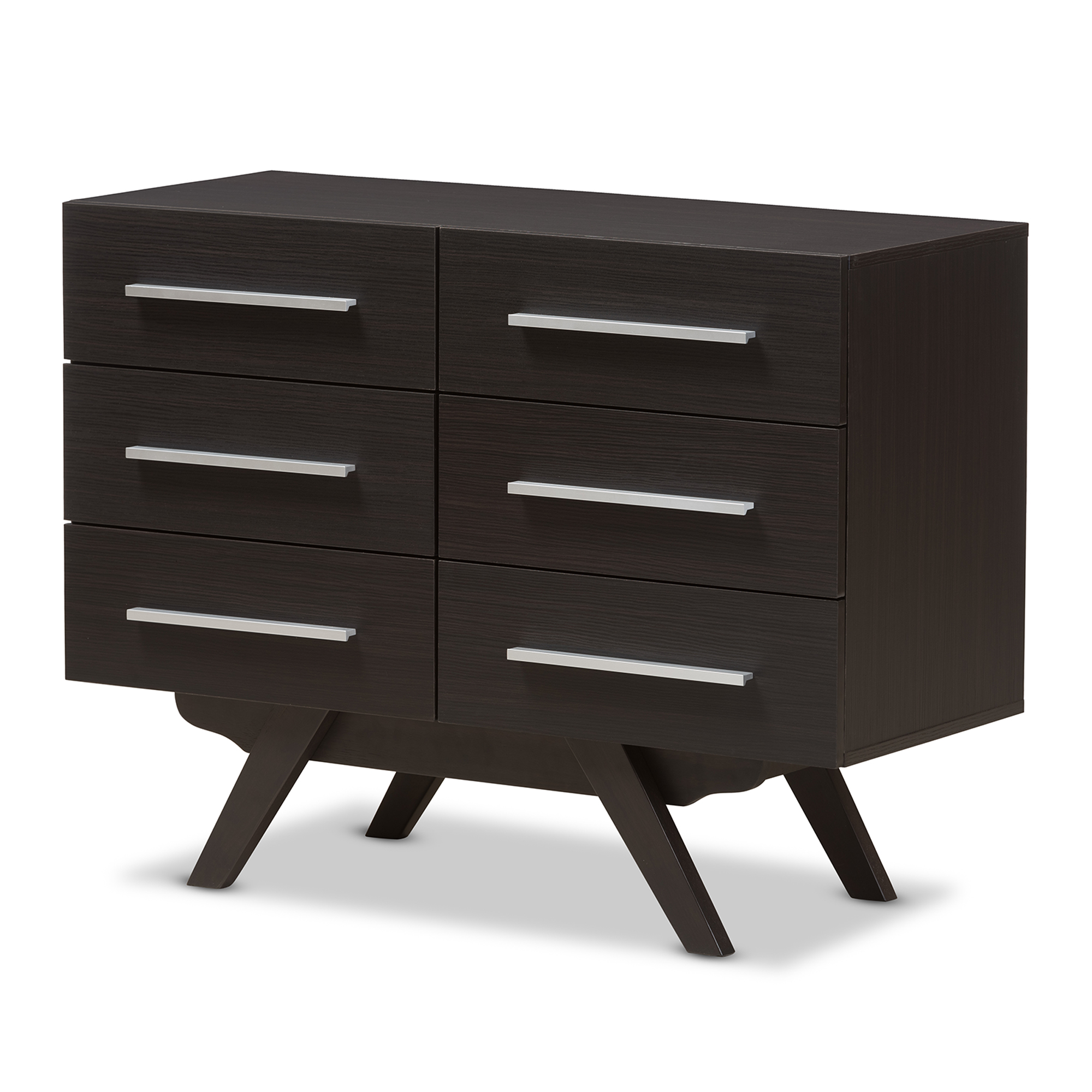 Stiva Classic Mid-Century Modern Vertical 4 Drawer Dresser Caramel -  Saracina Home