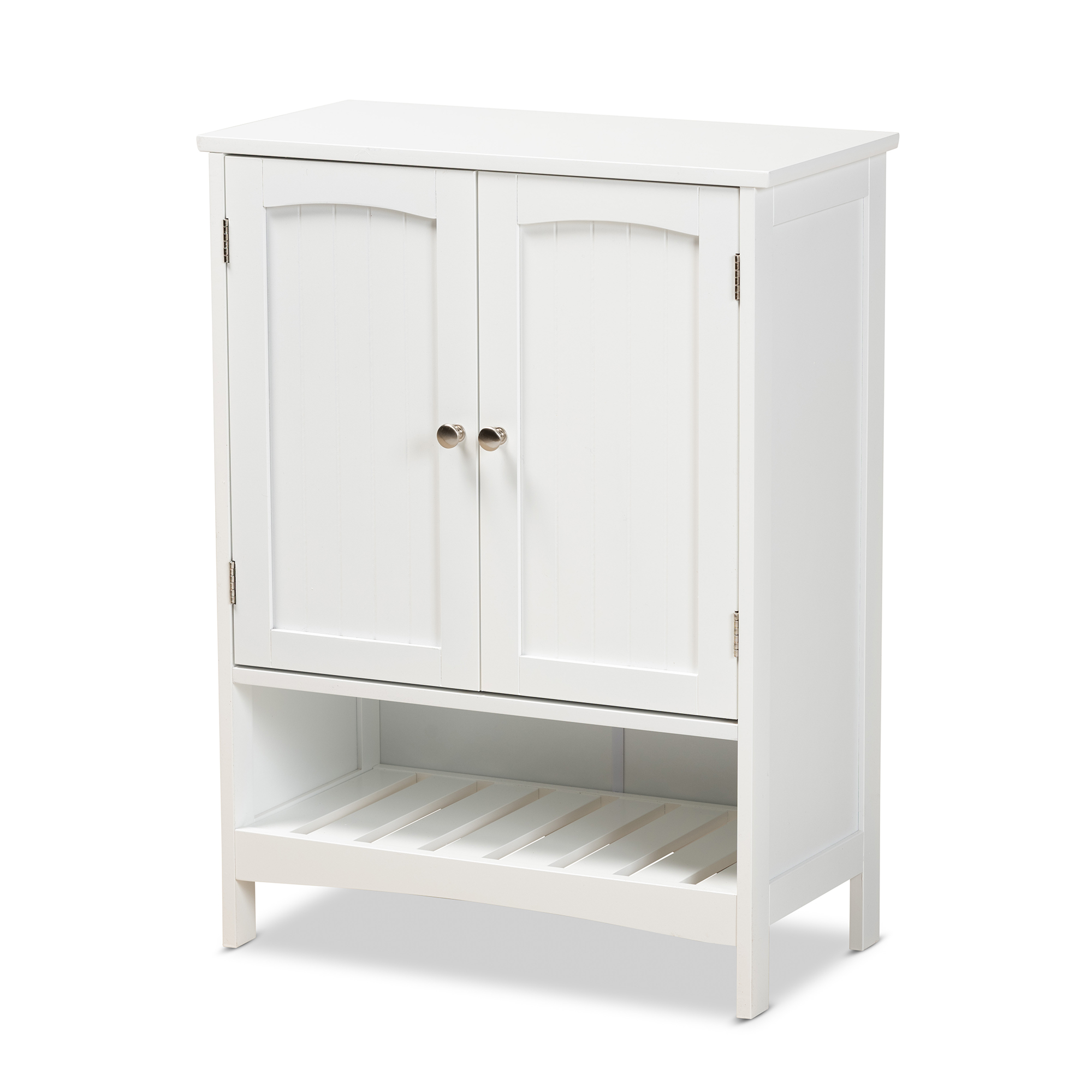 Baxton Studio Bauer 4-Drawer Bathroom Storage Cabinet in White