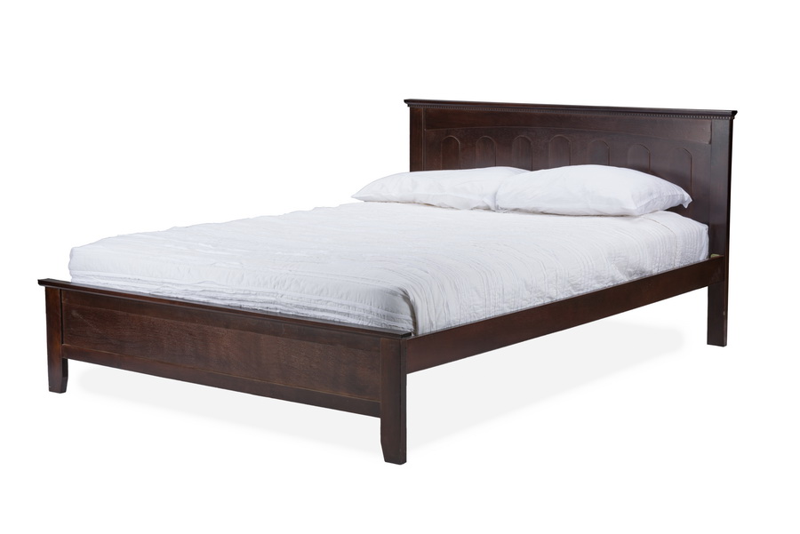 Baxton Studio Spuma Cappuccino Wood Contemporary Twin-Size Bed