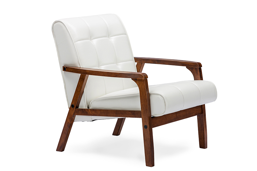 Baxton Studio Baxton Studio Mid-Century Masterpieces Club Chair - White