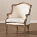 Baxton Studio Charlemagne Traditional French Accent Chair-Oak - BSOASS292Mi CG4