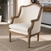 Baxton Studio Charlemagne Traditional French Accent Chair-Oak - BSOASS292Mi CG4