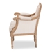 Baxton Studio Chavanon Wood & Light Beige Linen Traditional French Accent Chair - BSOASS500Mi CG4