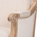 Baxton Studio Chavanon Wood & Light Beige Linen Traditional French Accent Chair - BSOASS500Mi CG4