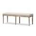 Baxton Studio Clairette Wood Traditional French Bench - BSOTSF-9303-Beige-OTTO