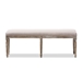 Baxton Studio Clairette Wood Traditional French Bench - BSOTSF-9303-Beige-OTTO