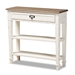 Baxton Studio Dauphine Traditional French Accent Console Table-1 Drawer - BSOCHR10VM/M B-C