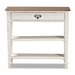 Baxton Studio Dauphine Traditional French Accent Console Table-1 Drawer - BSOCHR10VM/M B-C