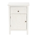 Baxton Studio Lambert Classic and Traditional White Finished Wood 1-Drawer End Table - BSOJY20B083-White-ET