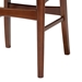 Baxton Studio Netherlands Mid-century Modern Scandinavian Style Dark Walnut Bent Wood Dining Side Chair - BSORT365-CHR