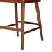 bali & pari Denver Modern Bohemian Walnut Brown Finished Acacia Wood and Seagrass Counter Stool - BSODenver-Wood/Banana Leaf-CS