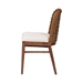 bali & pari Denver Modern Bohemian Walnut Brown Finished Acacia Wood and Seagrass Dining Chair - BSODenver-Wood/Banana Leaf-DC