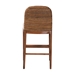 bali & pari Nadim Modern Bohemian Seagrass and Acacia Wood Counter Stool - BSONew York-Wood/Banana-CS