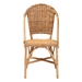 bali & pari Neola Modern Bohemian Natural Rattan Dining Chair - BSO12737-Rattan-DC