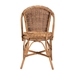 bali & pari Neola Modern Bohemian Natural Rattan Dining Chair - BSO12737-Rattan-DC