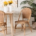 bali & pari Neola Modern Bohemian Natural Rattan Dining Chair - BSO12737-Rattan-DC