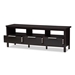 Baxton Studio Elaine Modern and Contemporary Wenge Brown Finished TV Stand - BSOMH8123-Wenge-TV