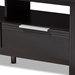 Baxton Studio Elaine Modern and Contemporary Wenge Brown Finished TV Stand - BSOMH8123-Wenge-TV