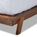 Baxton Studio Sante Mid-Century Modern Light Beige Fabric Upholstered Wood Queen Size Platform Bed - BSOBBT6735-Light Beige-Queen