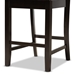 Baxton Studio Fenton Modern and Contemporary Transitional Dark Brown Finished Wood 2-Piece Counter Stool Set - BSORH338P-Dark Brown Scoop Seat-PC