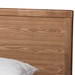 Baxton Studio Aras Modern and Contemporary Transitional Ash Walnut Brown Finished Wood King Size 3-Drawer Platform Storage Bed - BSOAras-Ash Walnut-King