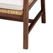 bali & pari Lovina Bohemian Light Honey Rattan and Acacia Wood Arm Chair - BSOLovina-Light Honey Rattan/Light Brown Wood-CC