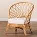 bali & pari Emmeline Bohemian Honey Rattan Accent Chair - BSOModel 1-Light Honey Rattan-CC