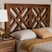 Baxton Studio Aliya Modern Walnut Brown Finished Wood Queen Size Headboard - BSORH2003-Walnut-Queen-Headboard