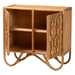 bali & pari Baylor Bohemian Light Honey Rattan Storage Cabinet - BSOTORAJA-Light Honey Rattan-Cabinet