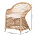 bali & pari Casilda Bohemian Natural Braided Rattan Arm Chair - BSORCN 012-Natural Rattan-AC