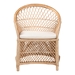 bali & pari Casilda Bohemian Natural Braided Rattan Arm Chair - BSORCN 012-Natural Rattan-AC