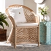 bali & pari Casilda Bohemian Natural Braided Rattan Arm Chair - BSORCN 012-Natural Rattan-AC