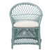 bali & pari Casilda Bohemian Light Blue Braided Rattan Arm Chair - BSORCN 012-Light Blue Rattan-AC