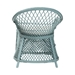 bali & pari Casilda Bohemian Light Blue Braided Rattan Arm Chair - BSORCN 012-Light Blue Rattan-AC