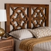 Baxton Studio Glaucia Modern Walnut Brown Finished Wood King Size Headboard - BSORH2004-Walnut-King-Headboard